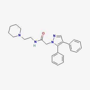 2-(4,5-Diphenyl-1H-pyrazol-1-yl)-N-[2-(piperidin-1-yl)ethyl]acetamide