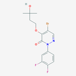 5-Bromo-2-(3,4-difluorophenyl)-4-(3-hydroxy-3-methylbutoxy)pyridazin-3(2H)-one