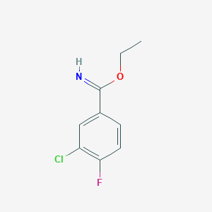 Ethyl 4-fluoro-3-chlorobenzimidate