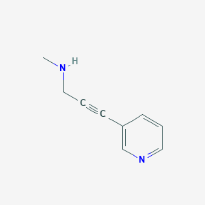 molecular formula C9H10N2 B8598379 Methyl[3-(pyridin-3-yl)prop-2-yn-1-yl]amine 