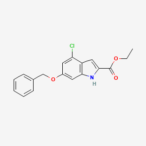 Ethyl 6-(benzyloxy)-4-chloro-1H-indole-2-carboxylate