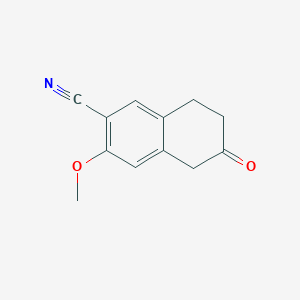3-Methoxy-6-oxo-5,6,7,8-tetrahydronaphthalene-2-carbonitrile
