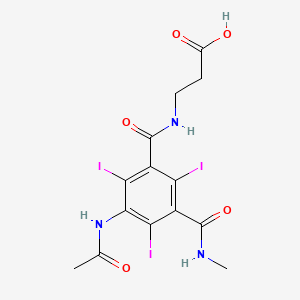 beta-ALANINE, N-(3-ACETAMIDO-5-METHYLCARBAMOYL-2,4,6-TRIIODOBENZOYL)-