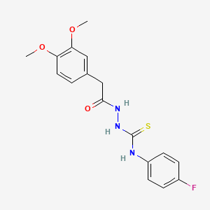 2-(2-(3,4-dimethoxyphenyl)acetyl)-N-(4-fluorophenyl)hydrazine-carbothioamide