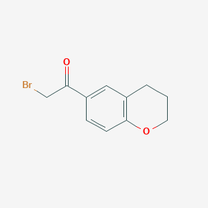 molecular formula C11H11BrO2 B8598421 6-(Bromoacetyl)chroman 
