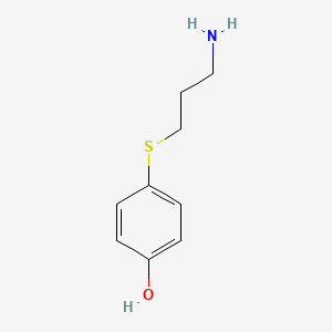 4-[(3-Aminopropyl)sulfanyl]phenol