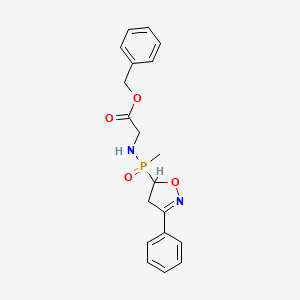 N-(3-Phenyl-2-isoxazolin-5-yl(P-methyl)phosphinoyl)glycine benzyl ester