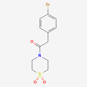 2-(4-Bromophenyl)-1-(1,1-dioxidothiomorpholino)ethanone