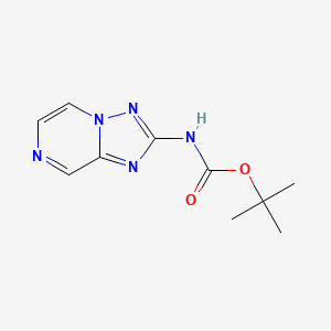 molecular formula C10H13N5O2 B8598503 tert-Butyl [1,2,4]triazolo[1,5-a]pyrazin-2-ylcarbamate 