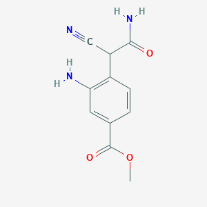 2-(2-Amino-4-methoxycarbonylphenyl)-2-cyanoacetamide