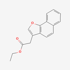 molecular formula C16H14O3 B8598679 Ethyl (naphtho[1,2-b]furan-3-yl)acetate CAS No. 821787-32-0