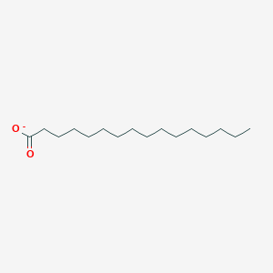 molecular formula C16H31O2- B085987 Hexadecanoate CAS No. 143-20-4