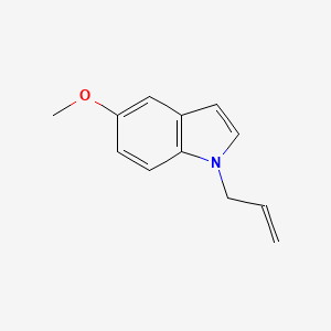molecular formula C12H13NO B8598854 N-Allyl-5-methoxyindole 