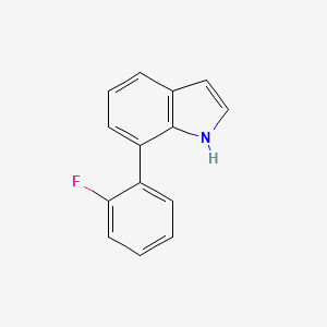 molecular formula C14H10FN B8598894 7-(2-fluorophenyl)-1H-indole 