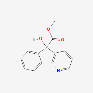 5H-Indeno[1,2-b]pyridine-5-carboxylic acid, 5-hydroxy-, methyl ester