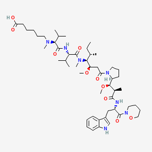 molecular formula C51H83N7O10 B8599077 Modified MMAF-C5-COOH 