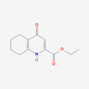 molecular formula C12H15NO3 B8599125 Ethyl 4-hydroxy-5,6,7,8-tetrahydroquinoline-2-carboxylate 