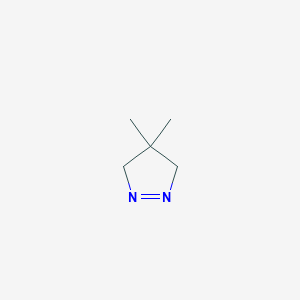 molecular formula C5H10N2 B8599130 4,4-Dimethyl-4,5-dihydro-3H-pyrazole 