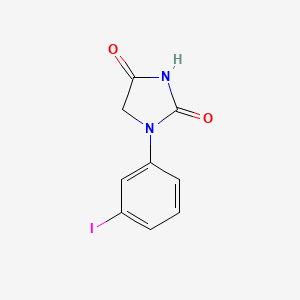 molecular formula C9H7IN2O2 B8599136 1-(3-Iodophenyl)-2,4-imidazolidinedione CAS No. 457634-96-7