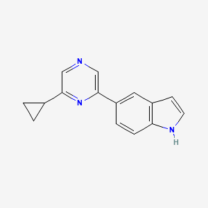 5-(6-cyclopropylpyrazin-2-yl)-1H-indole