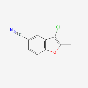 3-Chloro-2-methylbenzofuran-5-carbonitrile
