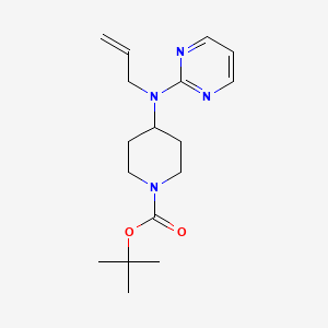 molecular formula C17H26N4O2 B8599176 tert-butyl 4-[prop-2-enyl(pyrimidin-2-yl)amino]piperidine-1-carboxylate 