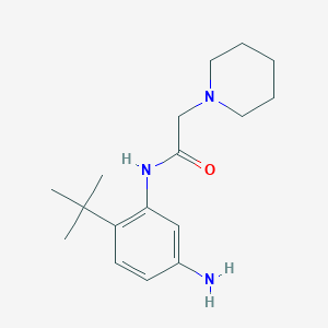 N-(5-amino-2-tert-butylphenyl)-2-piperidin-1-yl-acetamide