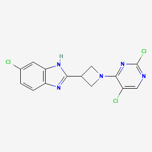 5-chloro-2-(1-(2,5-dichloropyrimidin-4-yl)azetidin-3-yl)-1H-benzo[d]imidazole