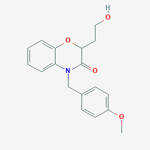 3,4-Dihydro-2-(2-hydroxyethyl)-4-(4-methoxybenzyl)-3-oxo-2H-1,4-benzoxazine