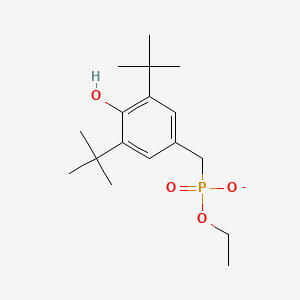 Monoethyl 3,5-di-t-butyl-4-hydroxy-benzylphosphonate