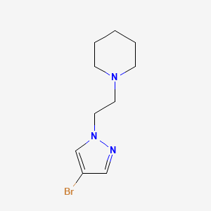 1-[2-(4-bromo-1H-pyrazol-1-yl)ethyl]piperidine
