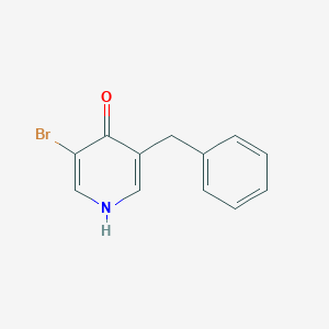 molecular formula C12H10BrNO B8599388 3-Benzyl-5-bromopyridin-4-ol 