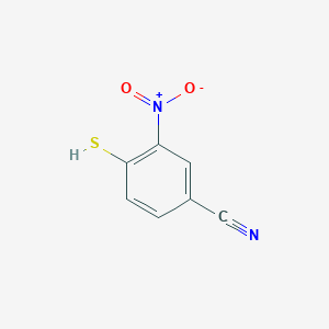 molecular formula C7H4N2O2S B8599393 4-Mercapto-3-nitrobenzonitrile 