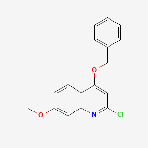 4-Benzyloxy-2-chloro-7-methoxy-8-methylquinoline