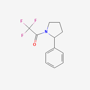Ethanone, 2,2,2-trifluoro-1-(2-phenyl-1-pyrrolidinyl)-