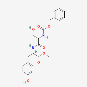methyl (2S)-2-[((2S)-2-{[(benzyloxy)carbonyl]amino}-3-hydroxypropanoyl)amino]-3-(4-hydroxyphenyl)propanoate