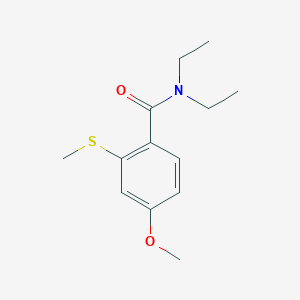 molecular formula C13H19NO2S B8599601 N,N-Diethyl-4-methoxy-2-(methylthio)benzamide 