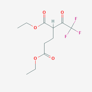 molecular formula C11H15F3O5 B8599655 Diethyl Trifluoroacetylglutarate 