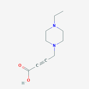 molecular formula C10H16N2O2 B8599679 4-(4-ethylpiperazin-1-yl)but-2-ynoic Acid 