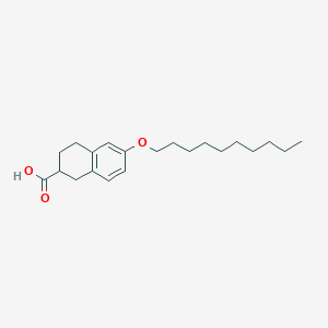 6-(Decyloxy)-1,2,3,4-tetrahydronaphthalene-2-carboxylic acid