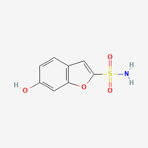 molecular formula C8H7NO4S B8599738 6-hydroxy-1-benzofuran-2-sulfonamide 