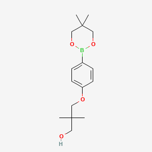 3-(4-(5,5-Dimethyl-1,3,2-dioxaborinan-2-yl)phenoxy)-2,2-dimethylpropan-1-ol