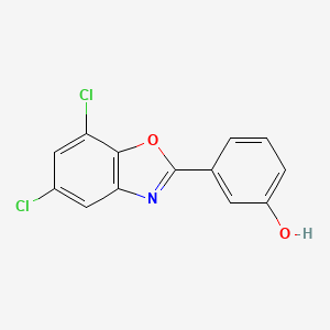 2-(3'-Hydroxyphenyl) 5,7-dichlorobenzoxazole