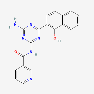 2-Amino-4-nicotinamido-6-(1-hydroxy-2-naphthyl)-s-triazine