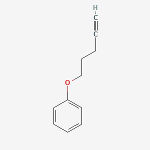 molecular formula C11H12O B8600011 (Pent-4-yn-1-yloxy)benzene 