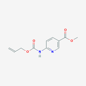 molecular formula C11H12N2O4 B8600105 Methyl 6-(prop-2-enoxycarbonylamino)pyridine-3-carboxylate 