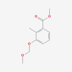 molecular formula C11H14O4 B8600227 methyl 3-(methoxymethoxy)-2-methylbenzoate 
