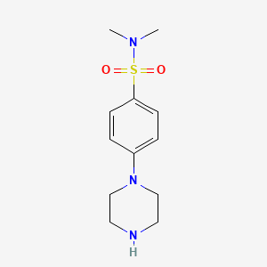 molecular formula C12H19N3O2S B8600236 N,N-Dimethyl-4-piperazin-1-yl-benzenesulfonamide 