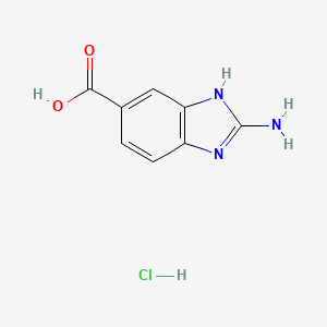 2-Amino-1H-benzo[d]imidazole-5-carboxylic acid hydrochloride