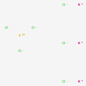 molecular formula Cl6IrK3 B086005 Iridate(3-), hexachloro-, tripotassium, (OC-6-11)- CAS No. 14024-41-0